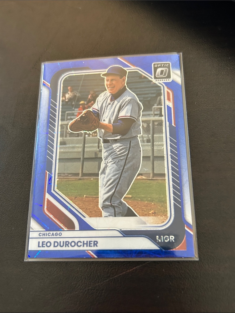 Optic Donruss Blue Leo Durocher Chicago Cubs Baseball Card